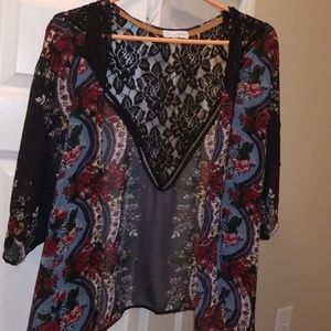 floral print kimono